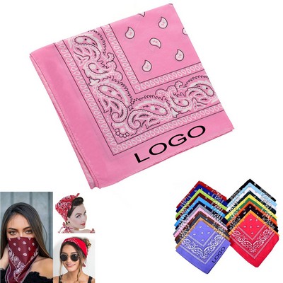22"x22" Square Polyester bandana