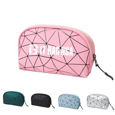 Waterproof Compact PU Cosmetic Bag