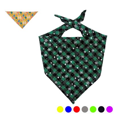 Polyester Full Color Triangle Pet Bandanna