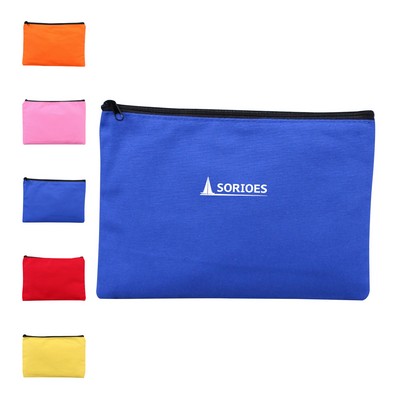 Canvas Zipper Cosmetic Pouch