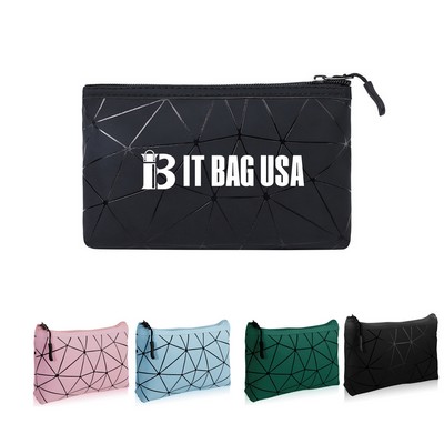 Portable Compact PU Leather Makeup Bag