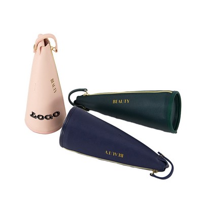 Cone Shaped Portable Makeup Brush Storage Bag