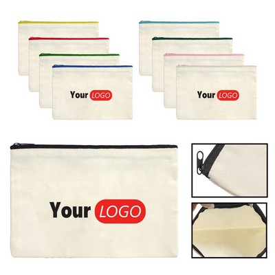 Travel Canvas Cosmetic Bag