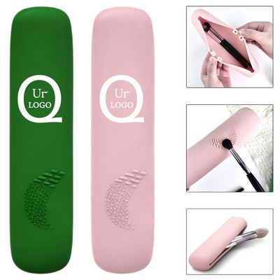 Magnetic Makeup Brush Organizer Bag